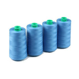 Ackermann Universal Nähgarn Stärke 120 - 4x 5.000 m, Farbe 7274 azurblau