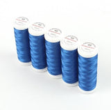 Ackermann Embroidery Stickgarn Stärke 40 - 5x 260 m, Farbe 2857 blau