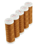 Ackermann Jeans Nähgarn Stärke 30 - 5x 70 m, Farbe 0816 braun
