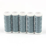 Ackermann Universal Nähgarn Stärke 120 - 5x 200 m, Farbe 0781 graublau