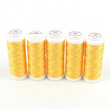 Ackermann Embroidery Nähgarn Stärke 40 - 5x 260 m, Farbe 2808 gelborange