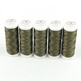 Ackermann Embroidery Nähgarn Stärke 40 - 5x 260 m, Farbe 2876 dunkles olivgrün