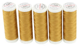 Ackermann Universal Nähgarn Stärke 120 - 5x 200 m, Farbe 7501 beige