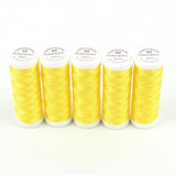 Ackermann Embroidery Nähgarn Stärke 40 - 5x 260 m, Farbe 2805 zitronengelb