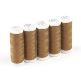 Ackermann Universal Nähgarn Stärke 120 - 5x 200 m, Farbe 8067 goldbraun