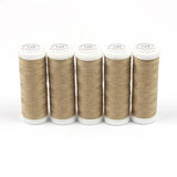 Ackermann Universal Nähgarn Stärke 120 - 5x 200 m, Farbe 0930 braunbeige