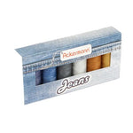 ACKERMANN® Jeans Nähgarnset Farben Mix Stärke 80, 6x 150m, Jeansgarn